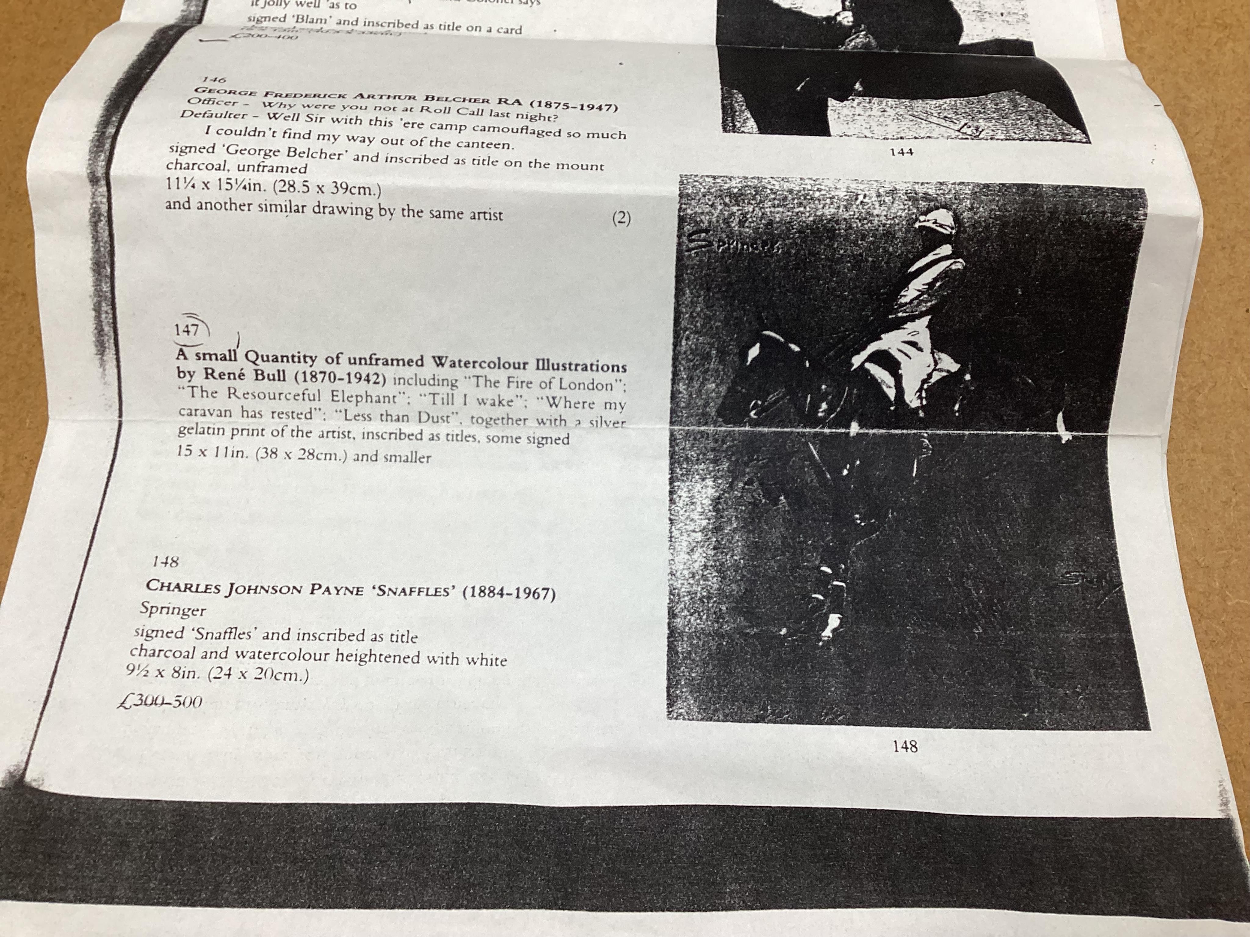 René Bull (1872-1942), 'Til I Wake', unsigned, pencil and watercolour illustration, 35 x 24cm